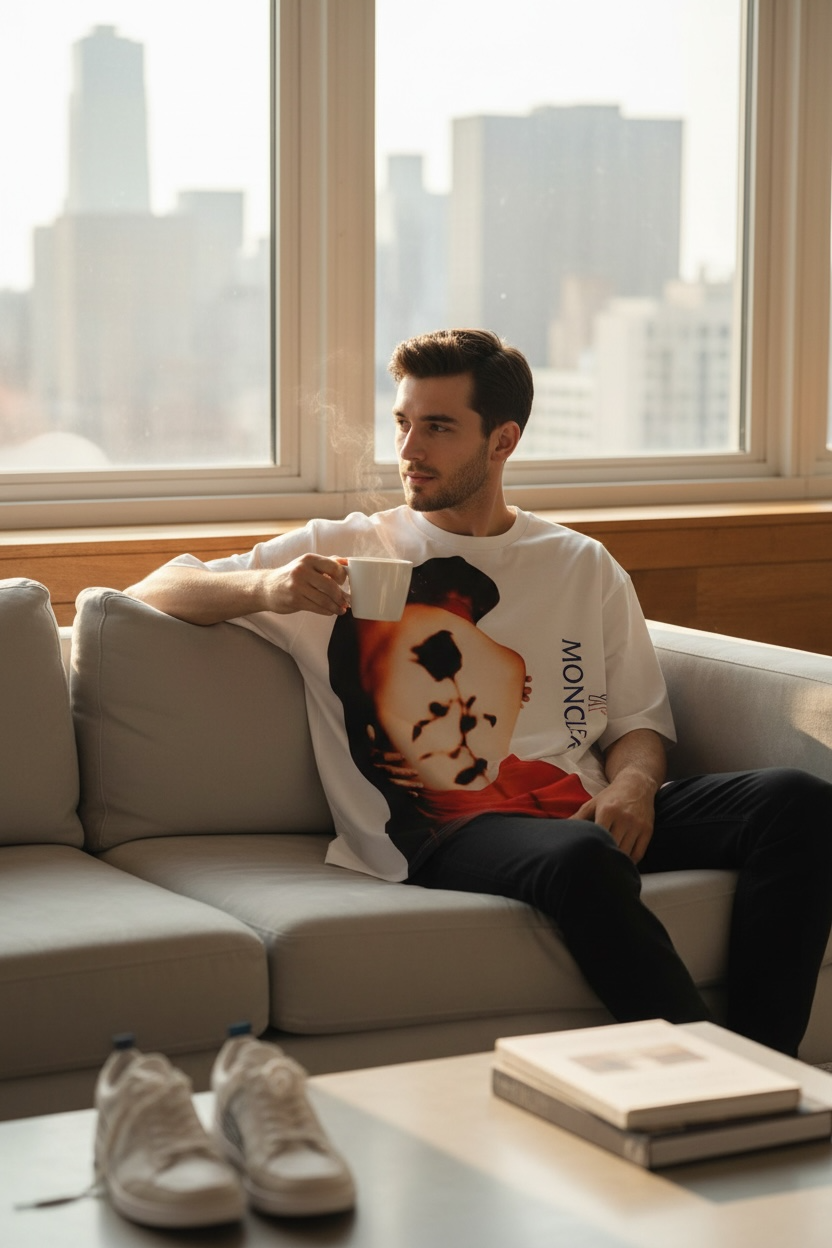 Moncler “ROSA” Oversized T-Shirt