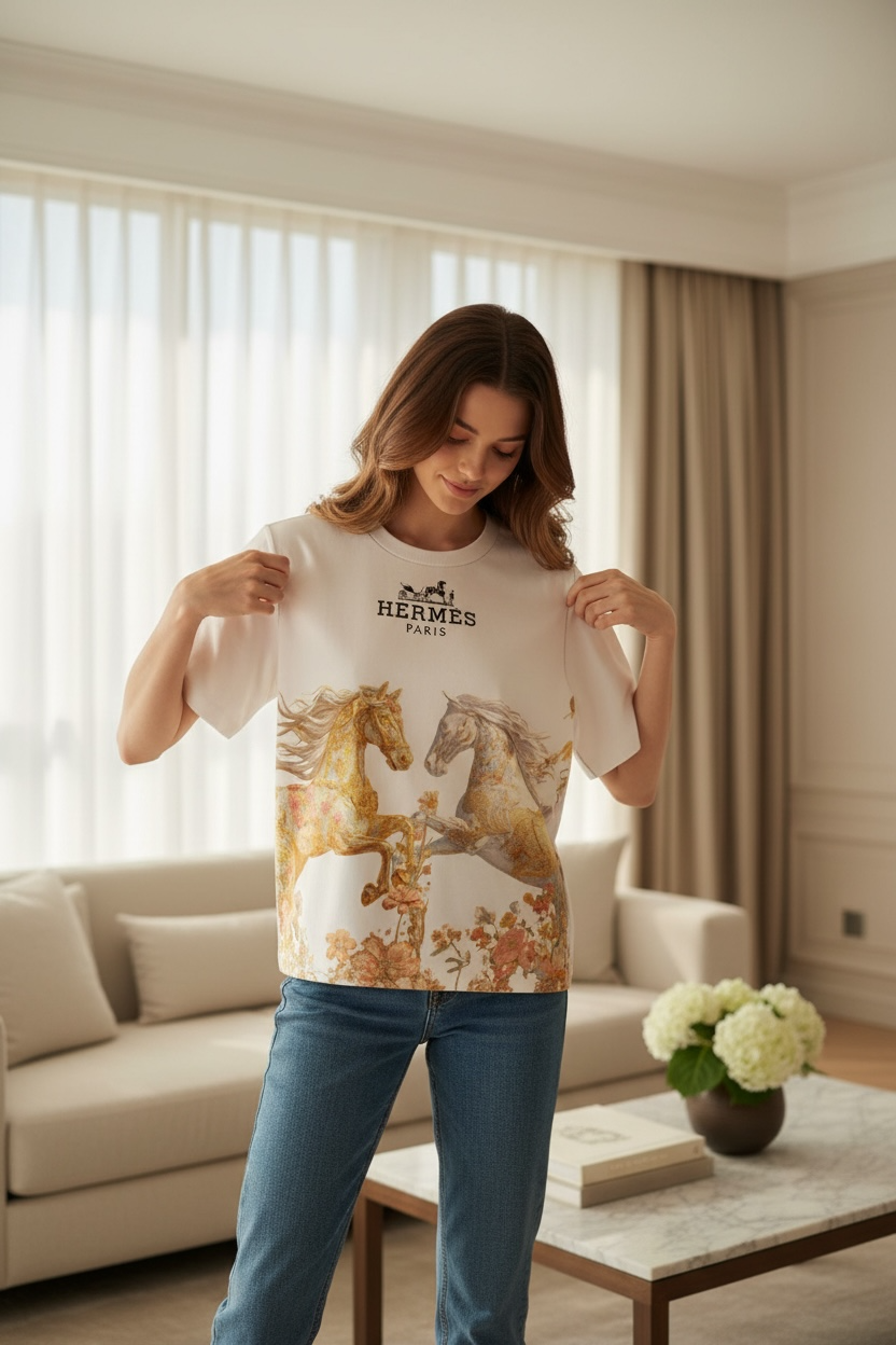 Hermes “CHEVAUX ROYAUX” Oversized T-Shirt