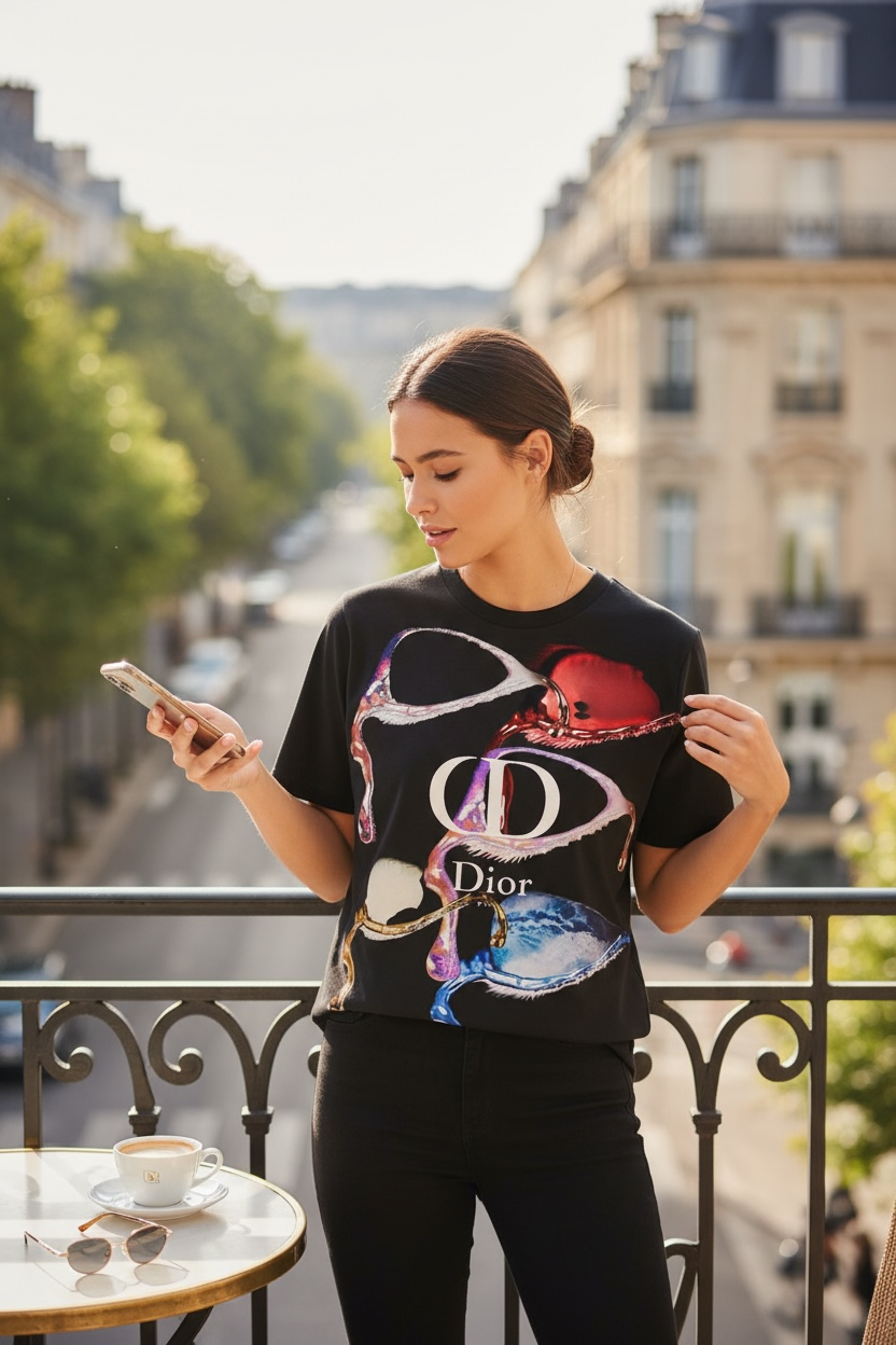 Dior “TEAR DROP” Oversized T-Shirt