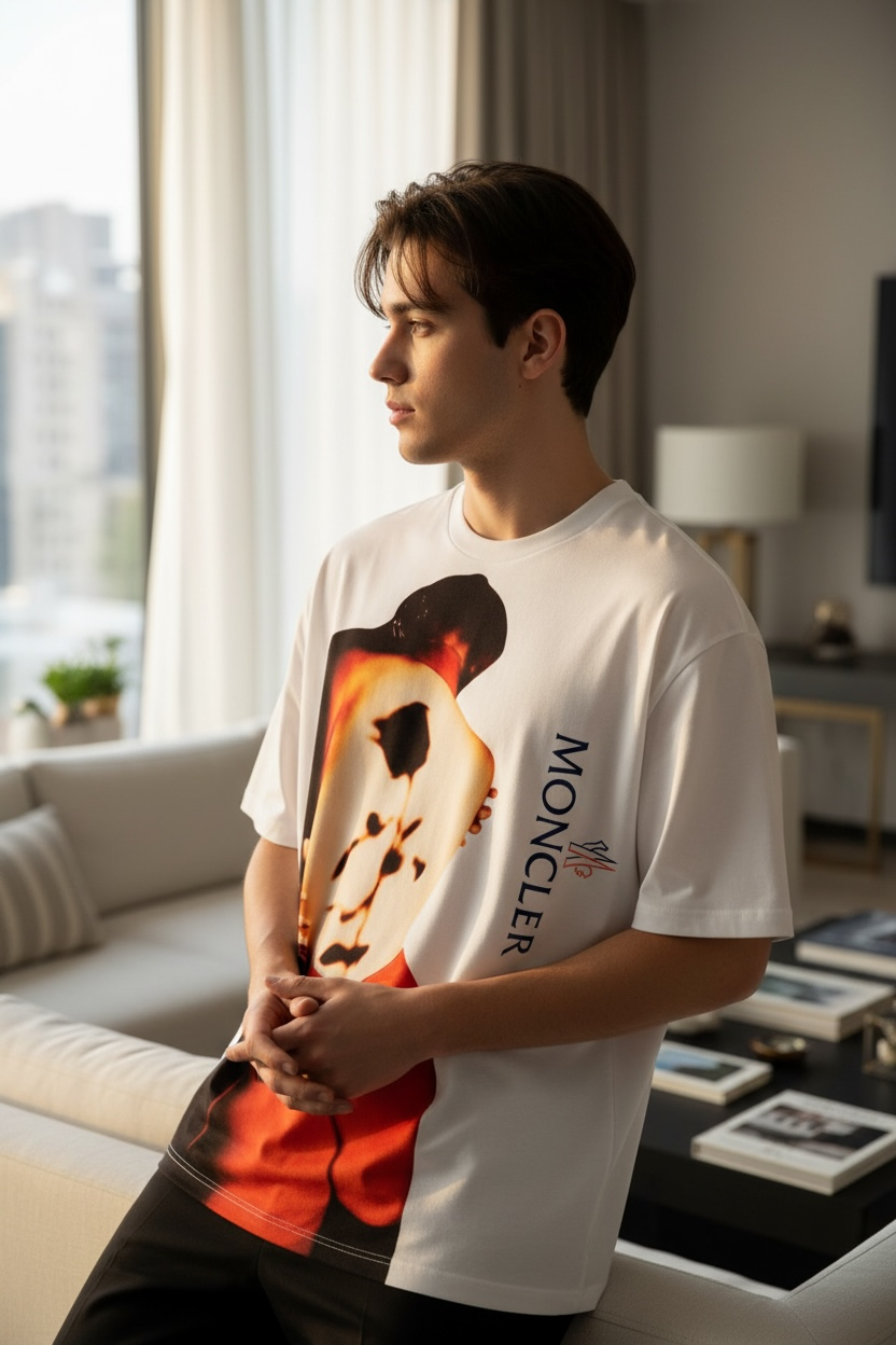 Moncler “ROSA” Oversized T-Shirt