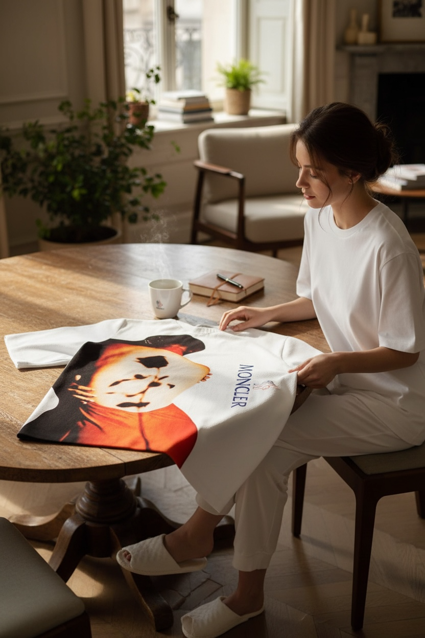 Moncler “ROSA” Oversized T-Shirt