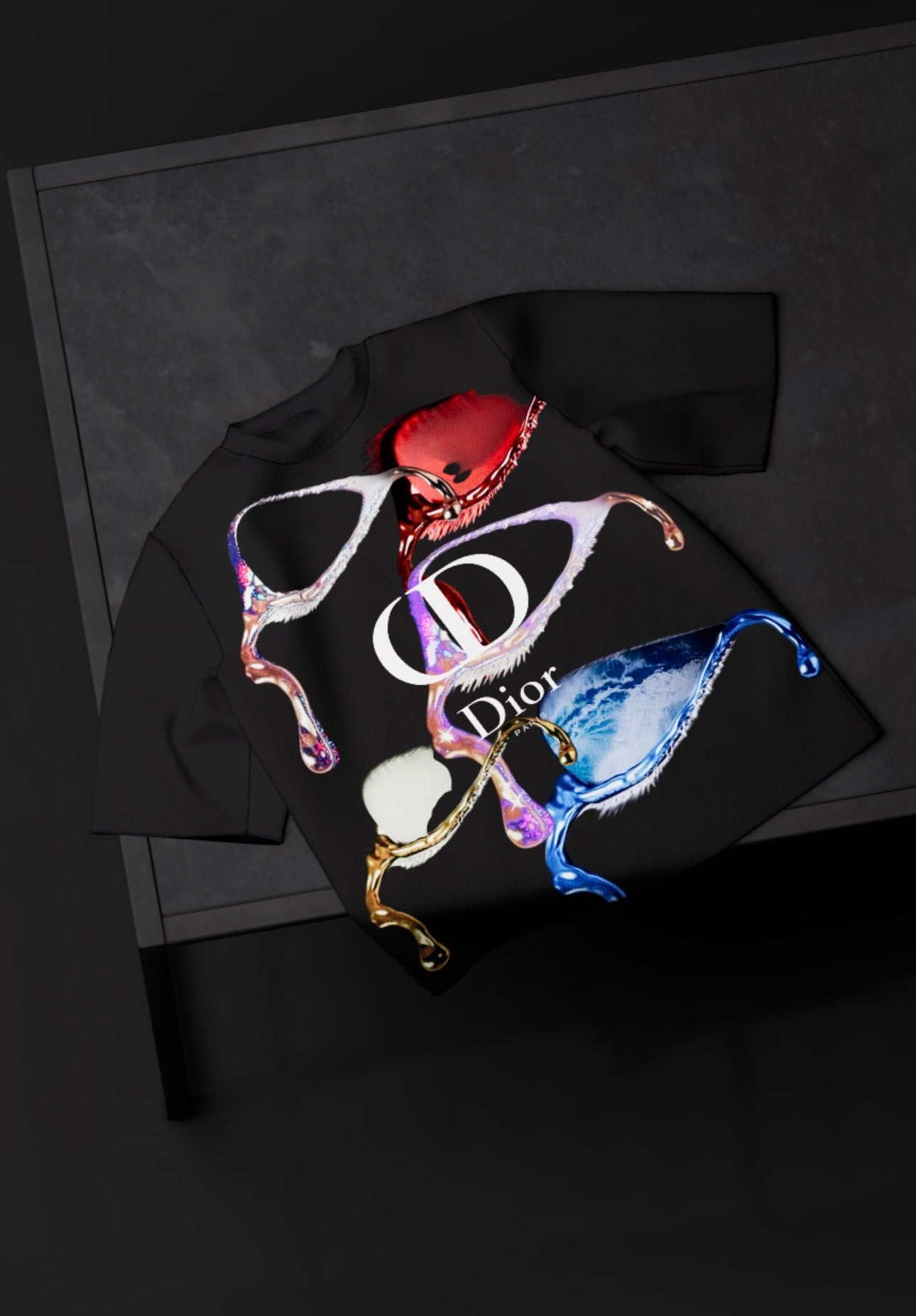 Dior “TEAR DROP” Oversized T-Shirt