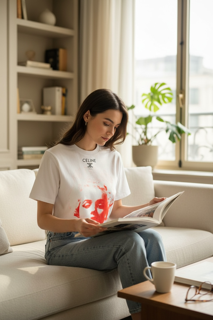 Celine “REINE” Oversized T-Shirt