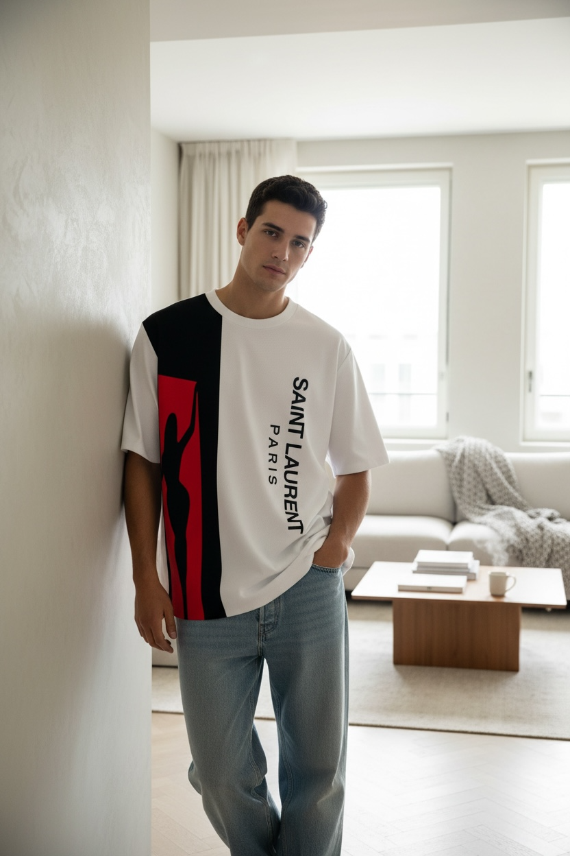 Saint Laurent Paris “SÉDUISANTE” Oversized T-Shirt