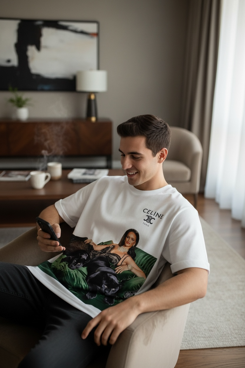 CELINE “RIHANNA” Oversized T-Shirt