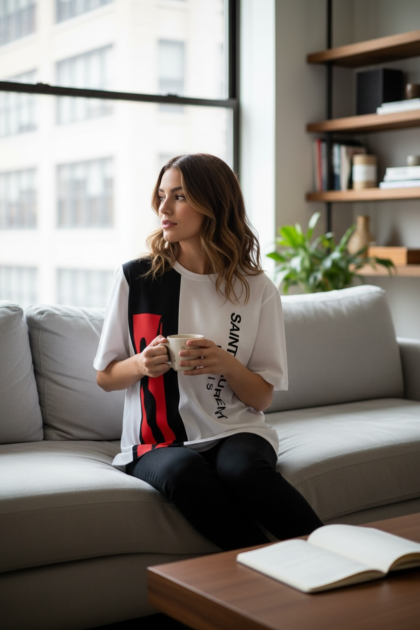 Saint Laurent Paris “SÉDUISANTE” Oversized T-Shirt