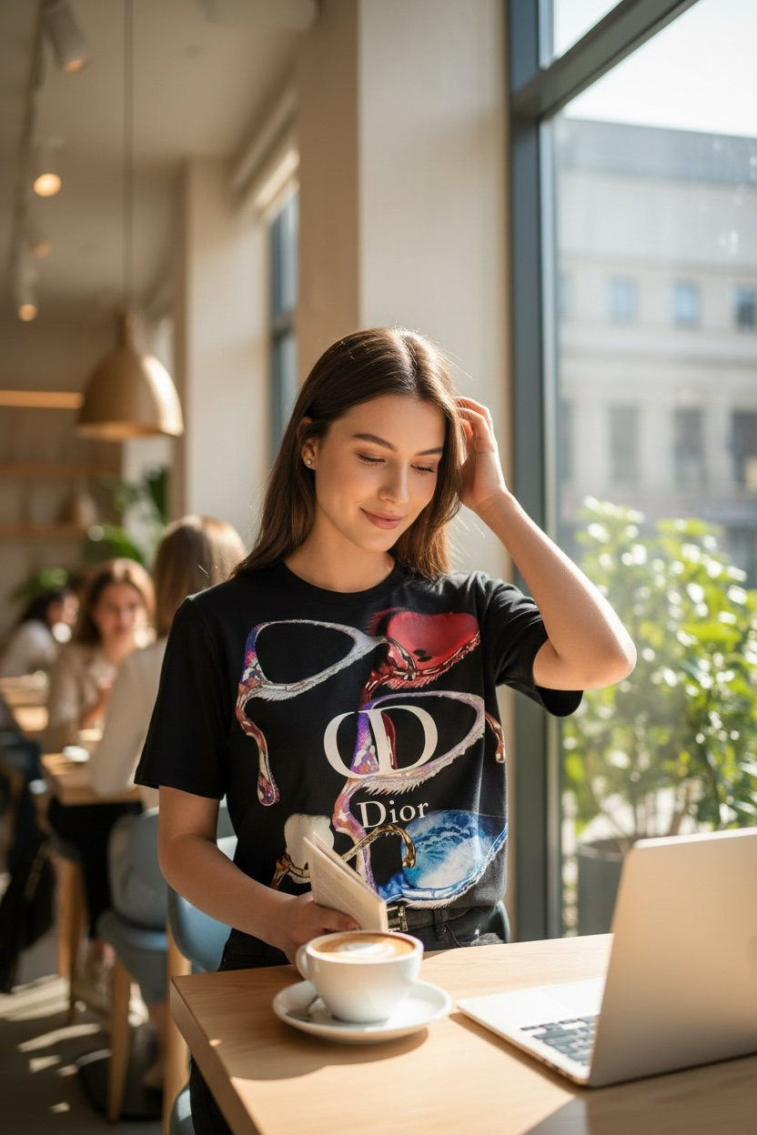 Dior “TEAR DROP” Oversized T-Shirt