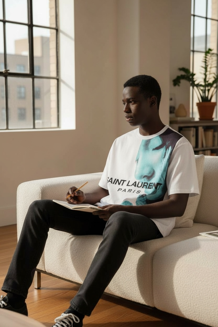 Saint Laurent Paris “SAVANNAH” Oversized T-Shirt