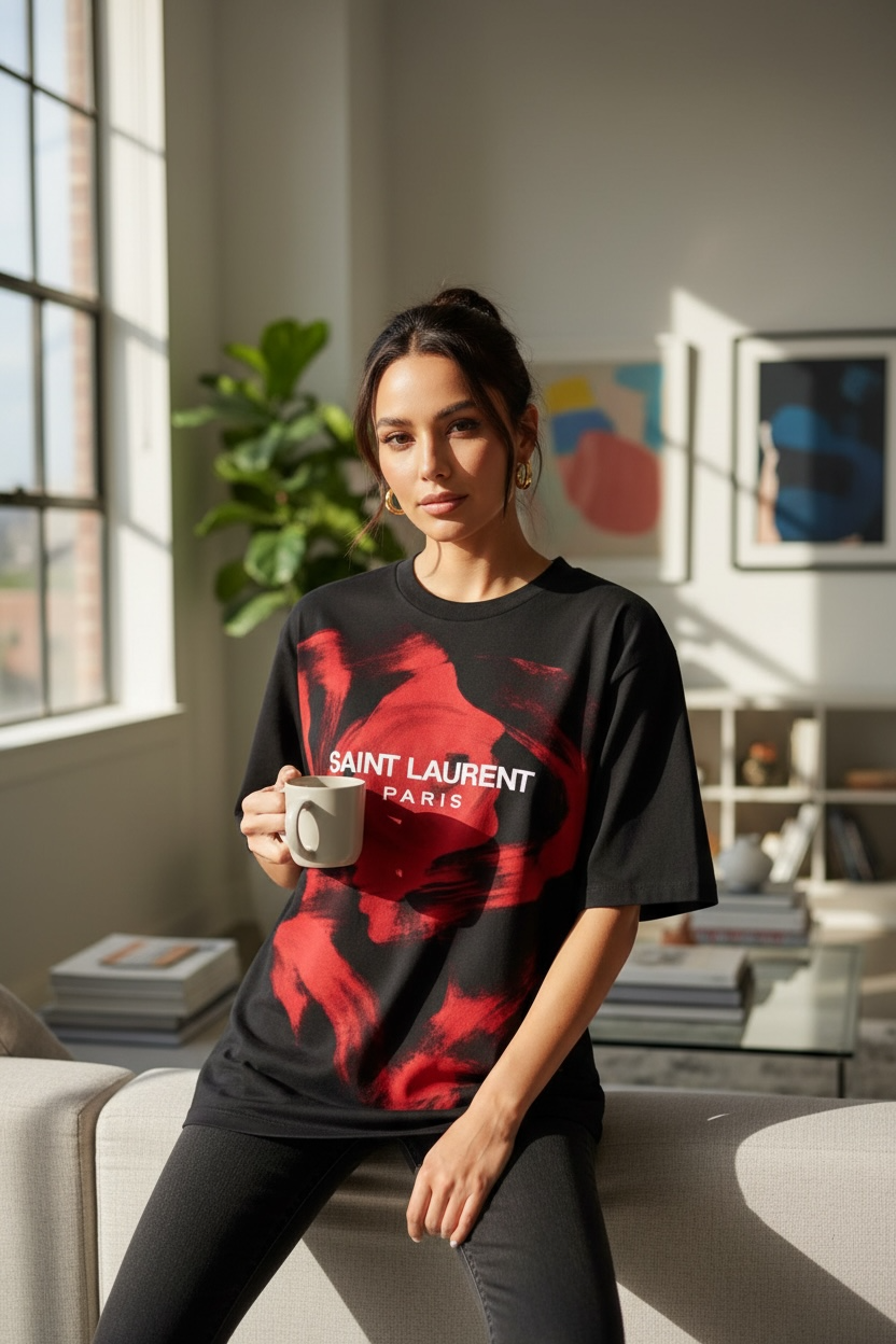 Saint Laurent Paris “ETERNAL” Oversized T-Shirt