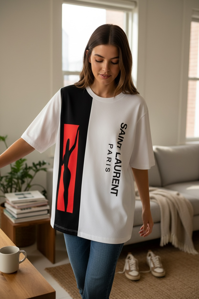 Saint Laurent Paris “SÉDUISANTE” Oversized T-Shirt