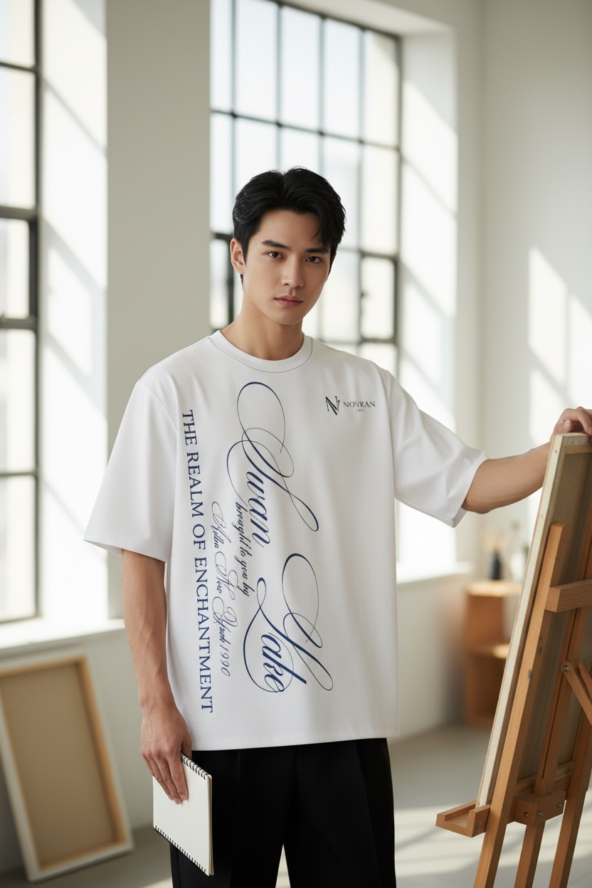 NOVRAN “Swan Lake” Oversized T-Shirt
