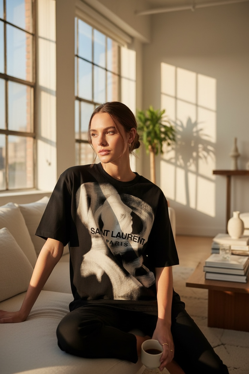 Saint Laurent Paris “ETERNAL” Oversized T-Shirt