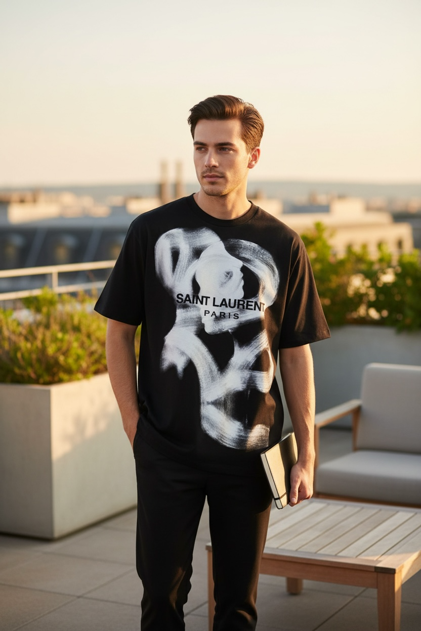 Saint Laurent Paris “ETERNAL” Oversized T-Shirt