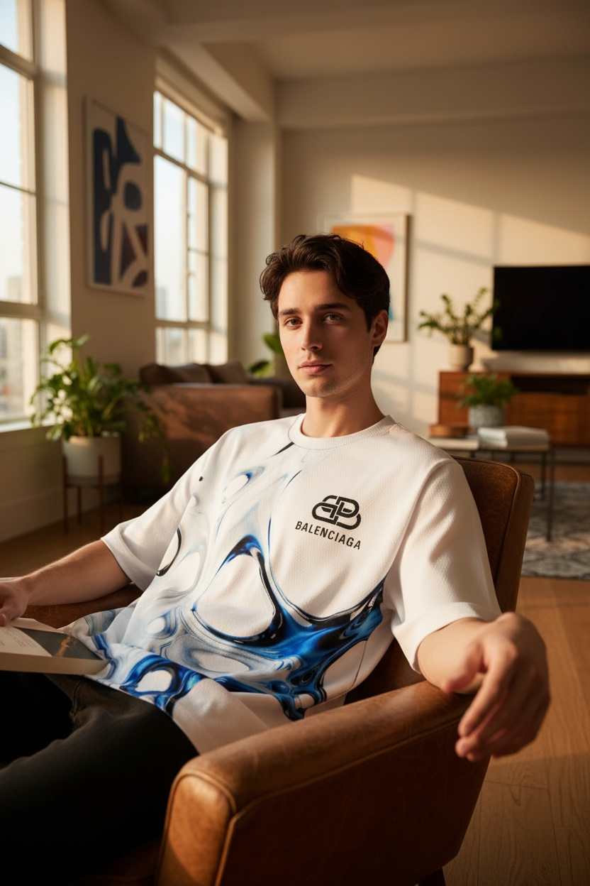 Balenciaga “ONDINE” Oversized T-Shirt