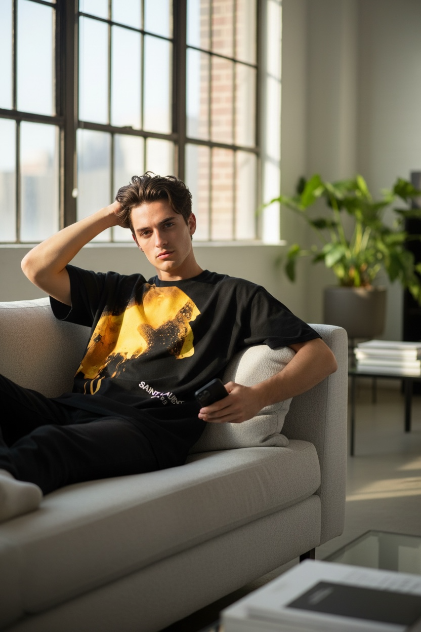 Saint Laurent Paris “BEAUMONT” Oversized T-Shirt