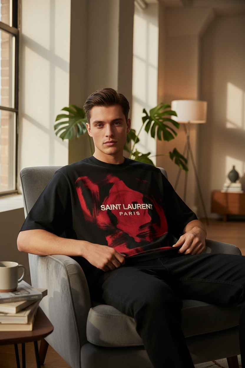 Saint Laurent Paris “ETERNAL” Oversized T-Shirt