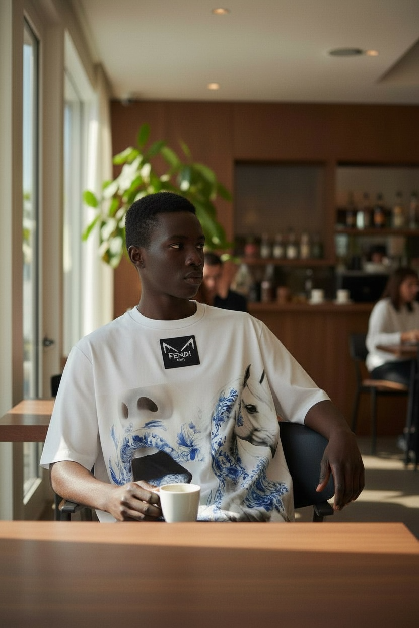 Fendi “AURORA” Oversized T-Shirt